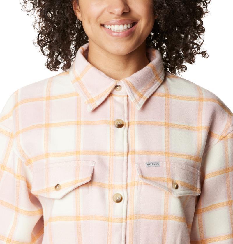 Calico Basin Shirt Jacket - Womens - Sunset Peach Buffalo Ombre 6