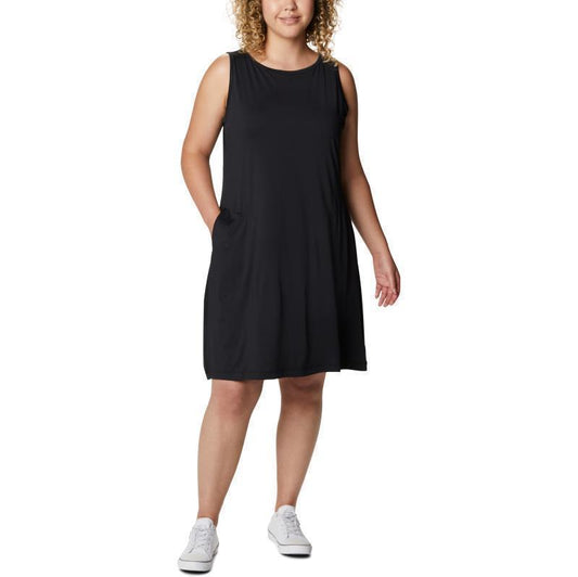 Chill River Printed Dress - Plus - Black 1