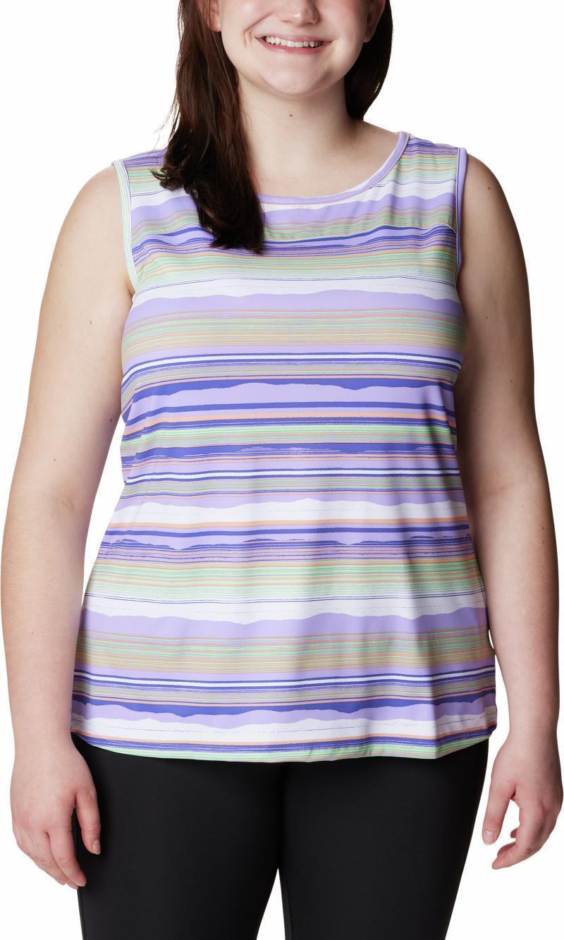 Chill River Tank - Plus - Womens - Frosted Purple / Horizons Stripe Multi 1