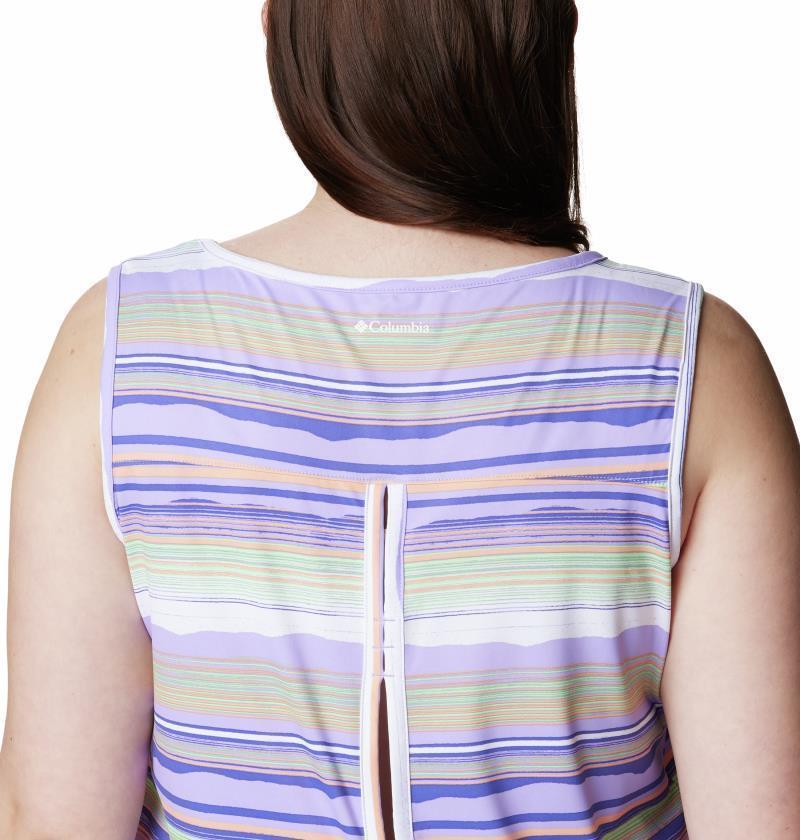 Chill River Tank - Plus - Womens - Frosted Purple / Horizons Stripe Multi 3
