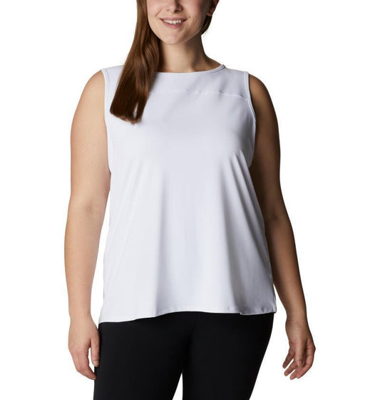 Chill River Tank - Plus - Womens - White 1