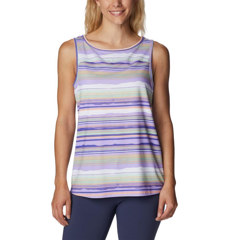 Chill River Tank - Womens - Frosted Purple / Horizons Stripe Multi 1