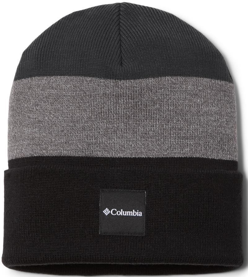 City Trek Color Block Beanie - Black / City Grey Heather / Shark 1