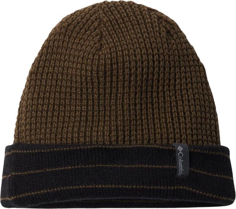 City Trek Reversible Beanie - Black Stripe / Olive Green 2