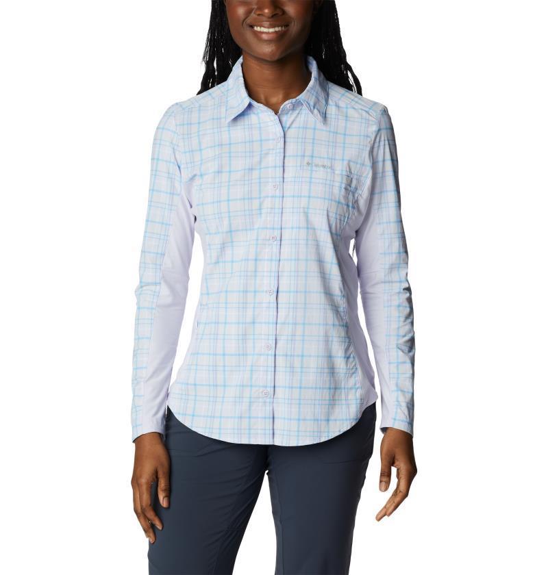 Claudia Ridge LS Shirt - Womens - Purple Tint / Open Field Plaid 1