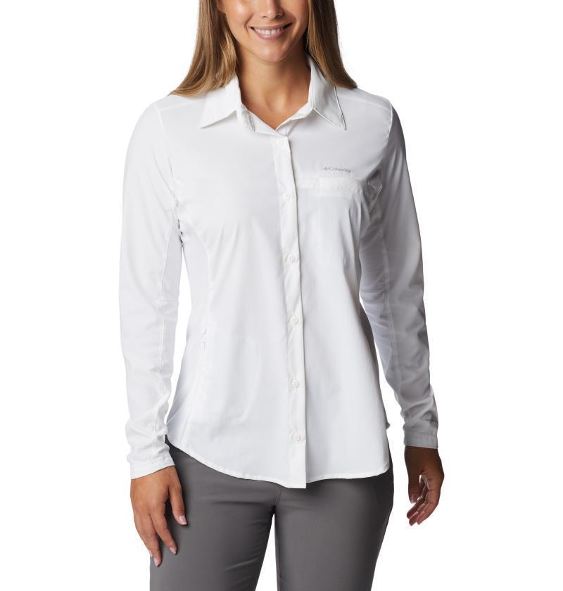Claudia Ridge LS Shirt - Womens - White 1
