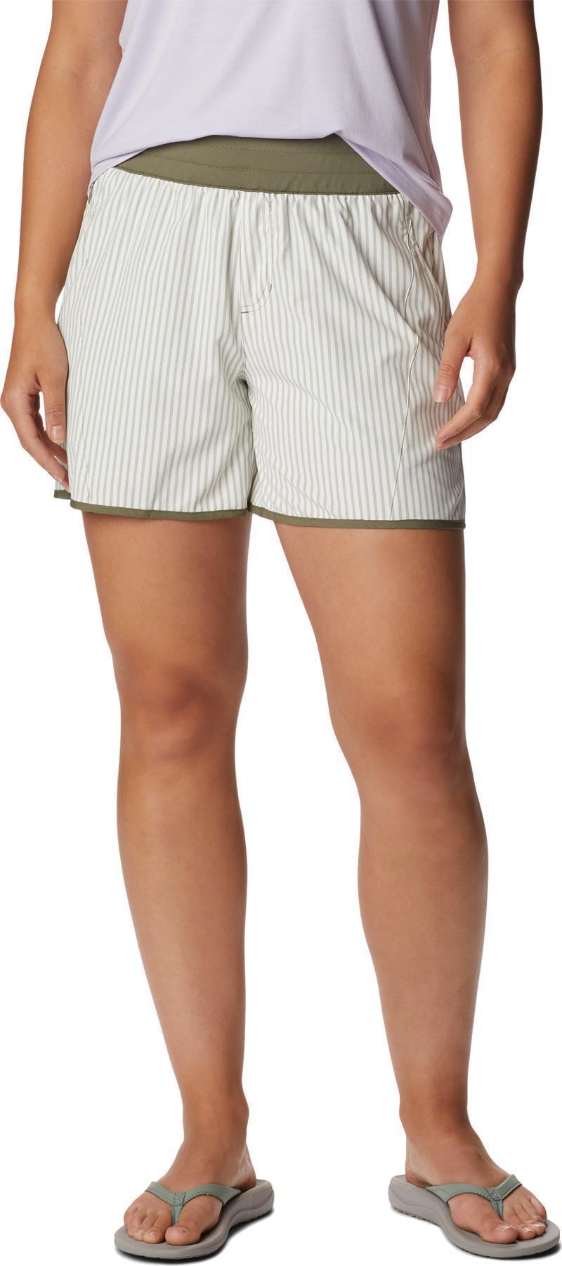 Claudia Ridge Shorts, 5" Inseam - Womens - Stone Green 1