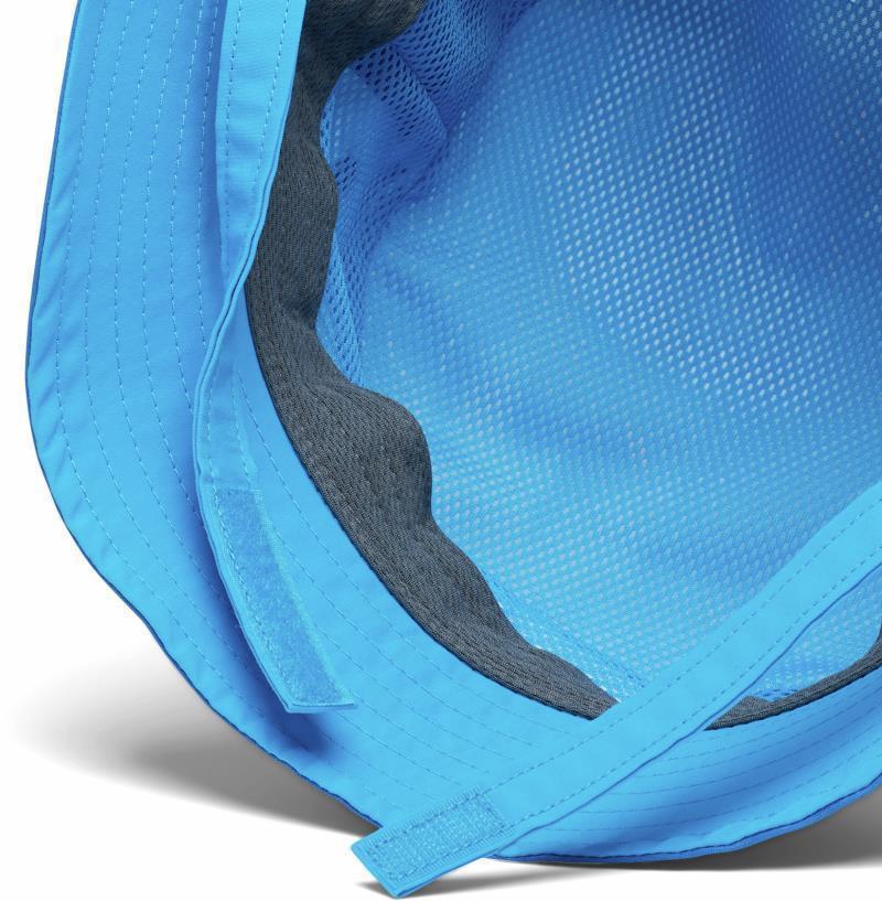 Columbia Bucket Hat - Youth - Compass Blue Topo Palms / Bright Indigo 3