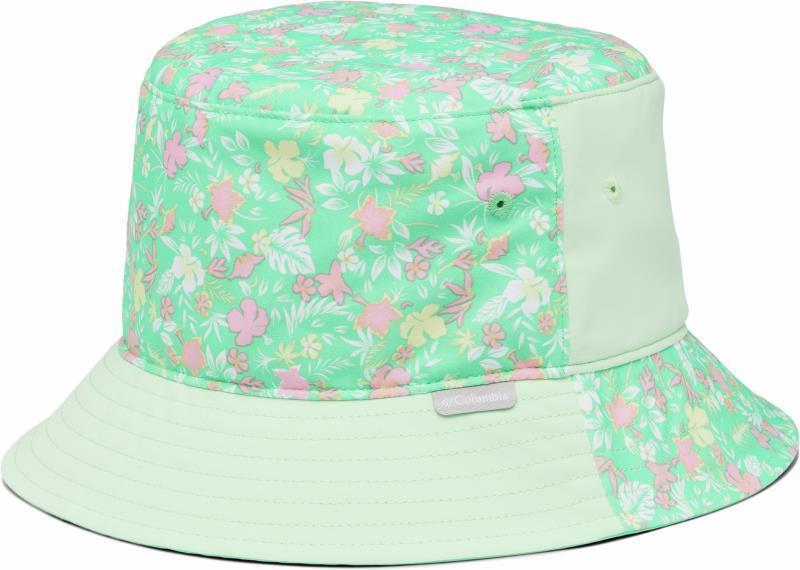 Columbia Bucket Hat - Youth - Light Jade Mini Biscus / Key West 1
