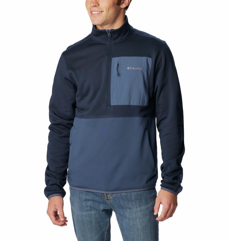 Columbia Hike Half Zip - Mens - Collegiate Navy / Dark Mountain 3
