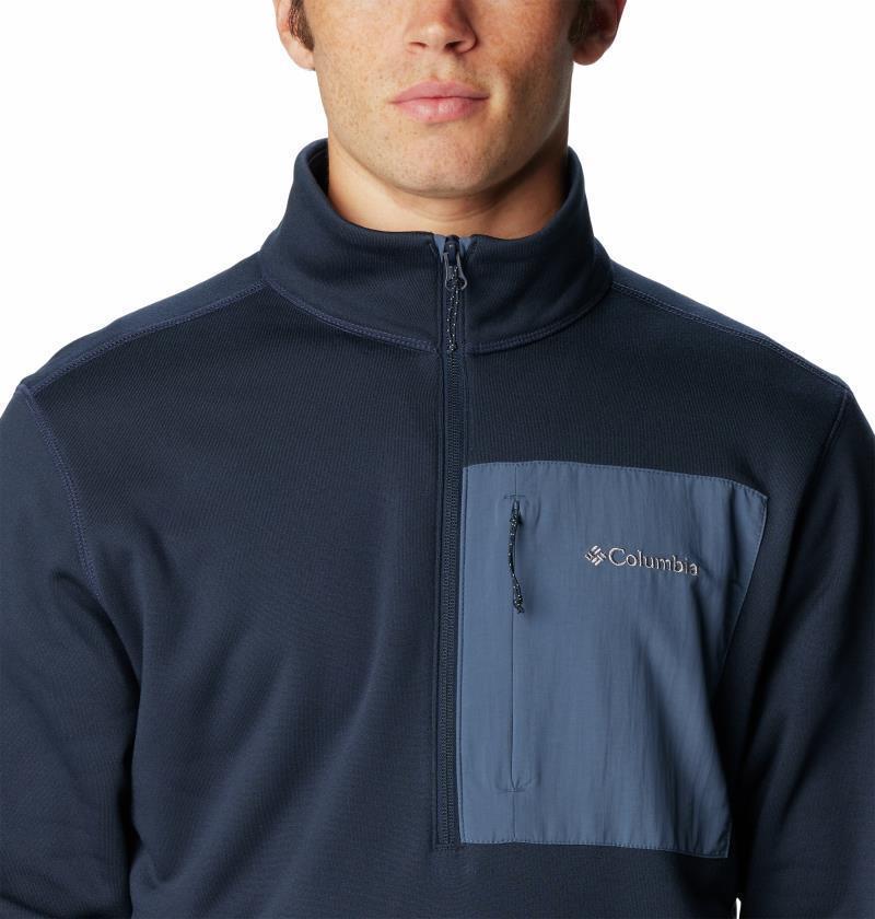 Columbia Hike Half Zip - Mens - Collegiate Navy / Dark Mountain 4