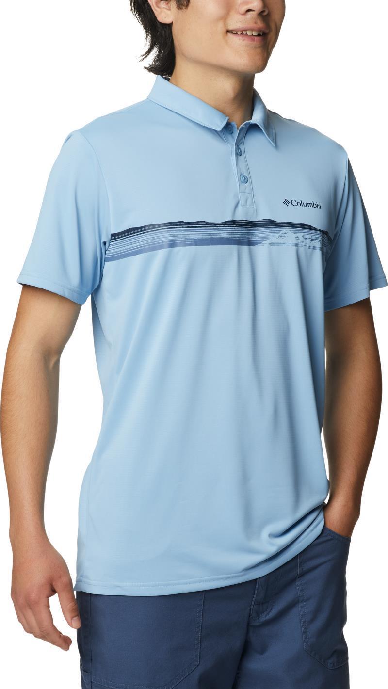 Columbia Hike Novelty Polo - Big - Mens - Jet Stream 1