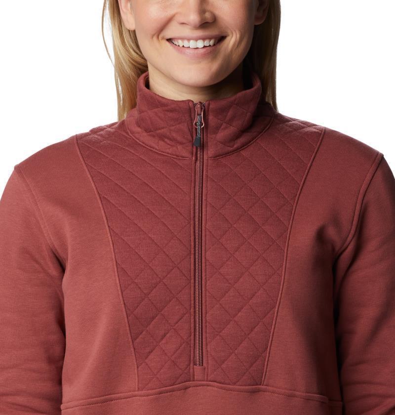Columbia Lodge Quilted 1/4 Zip - Womens - Beetroot 5