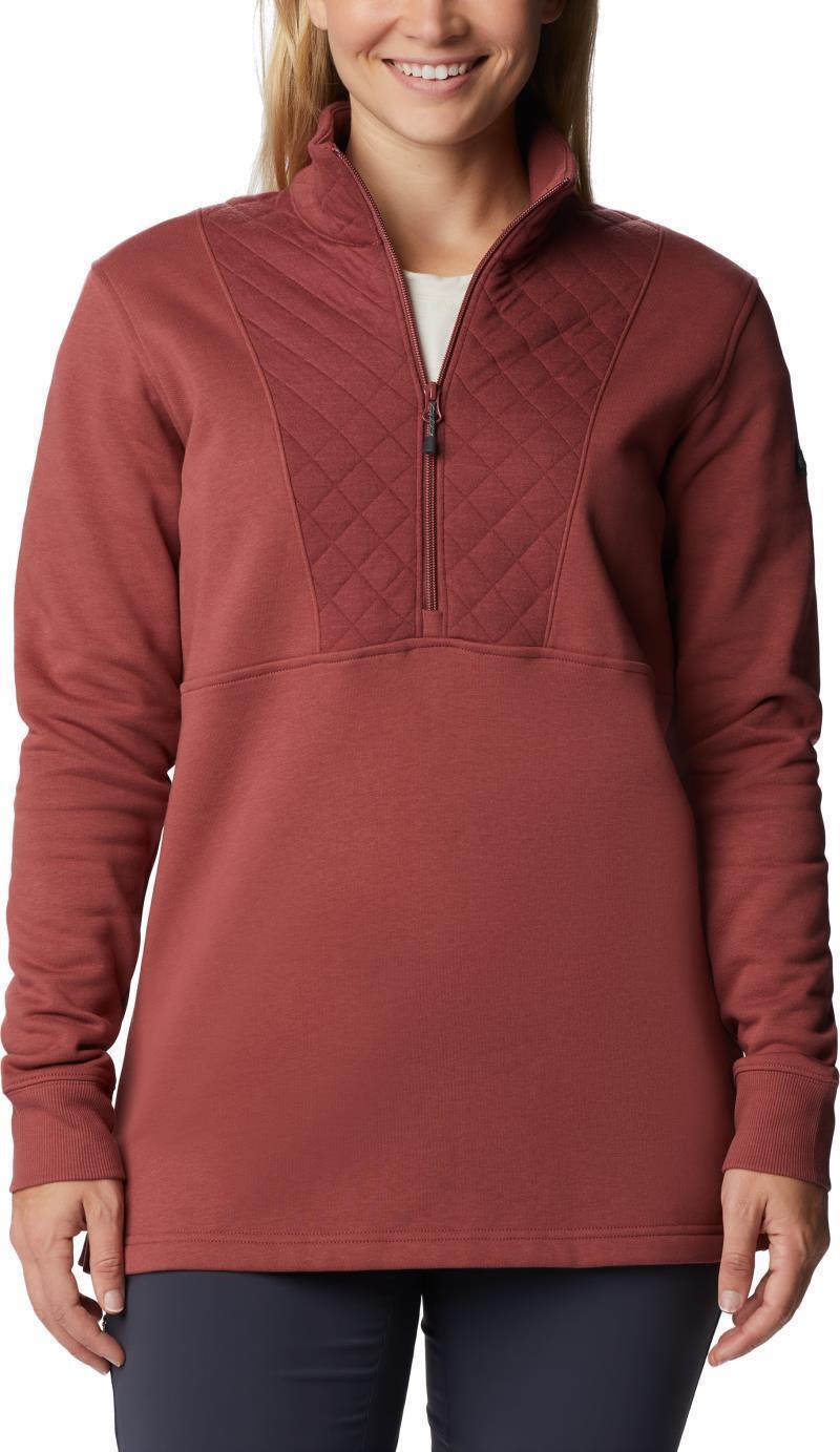 Columbia Lodge Quilted 1/4 Zip - Womens - Beetroot 1