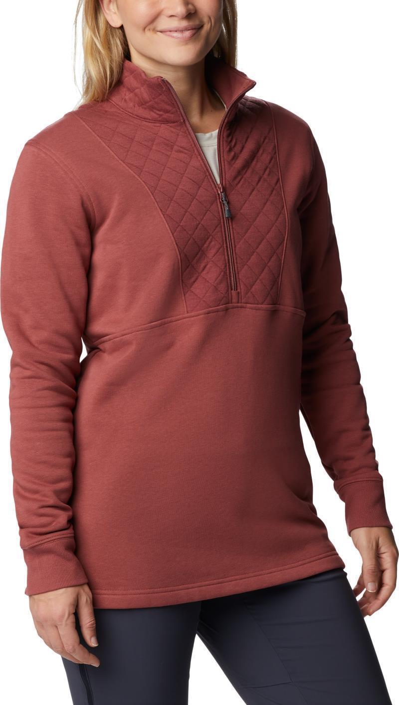 Columbia Lodge Quilted 1/4 Zip - Womens - Beetroot 3