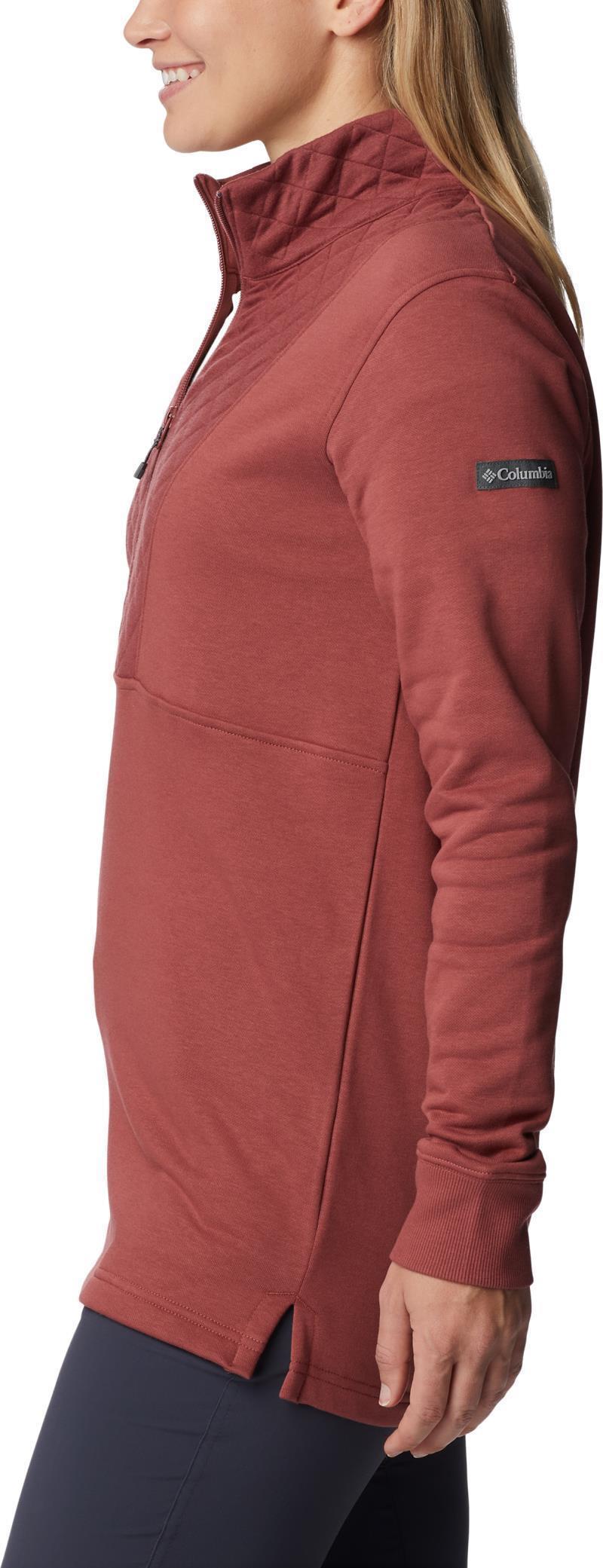 Columbia Lodge Quilted 1/4 Zip - Womens - Beetroot 4