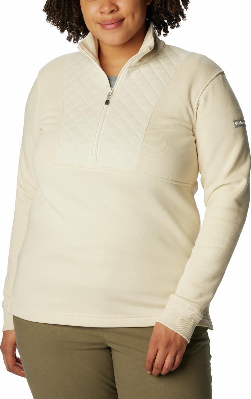 Columbia Lodge Quilted 1/4 Zip - Womens - Chalk 1