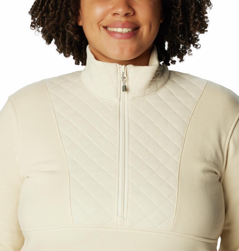 Columbia Lodge Quilted 1/4 Zip - Womens - Chalk 5