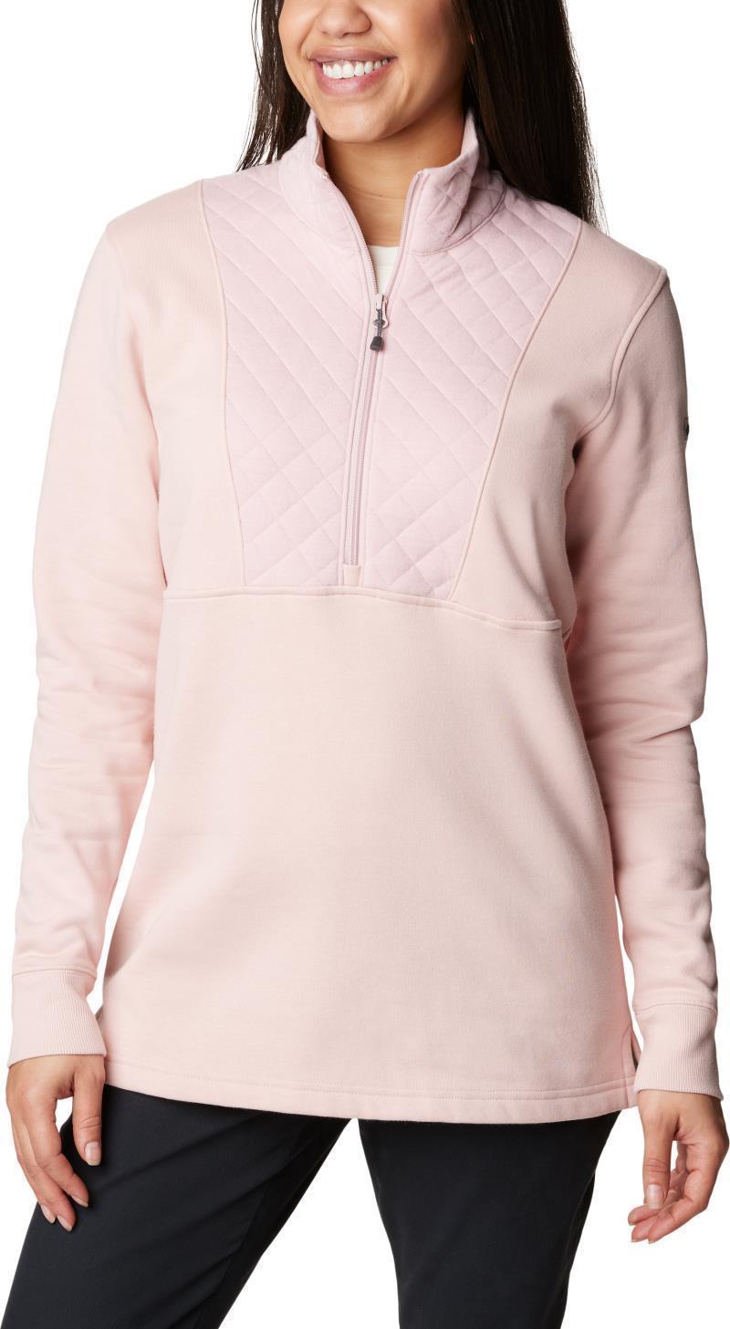 Columbia Lodge Quilted 1/4 Zip - Womens - Dusty Pink 1
