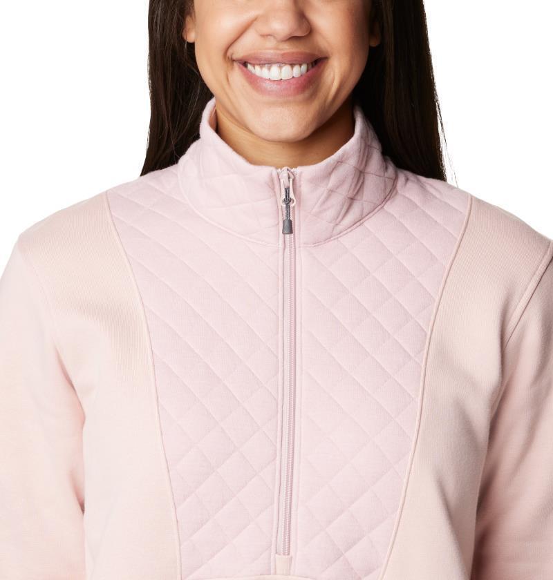 Columbia Lodge Quilted 1/4 Zip - Womens - Dusty Pink 5