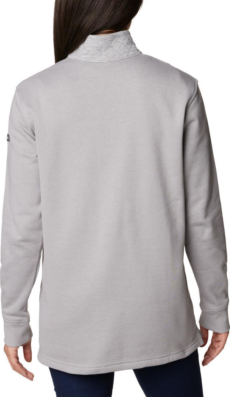 Columbia Lodge Quilted 1/4 Zip - Womens - Light Grey Heather 2
