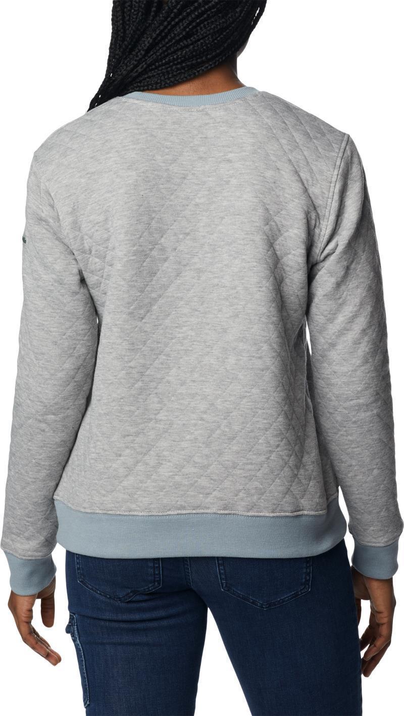 Columbia Lodge Quilted Crew - Womens - Light Grey Heather 2