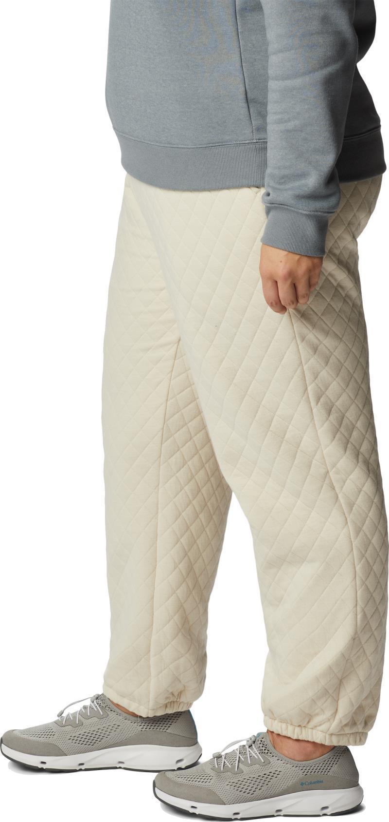 Columbia Lodge Quilted Joggers - Plus - Womens - Chalk 3