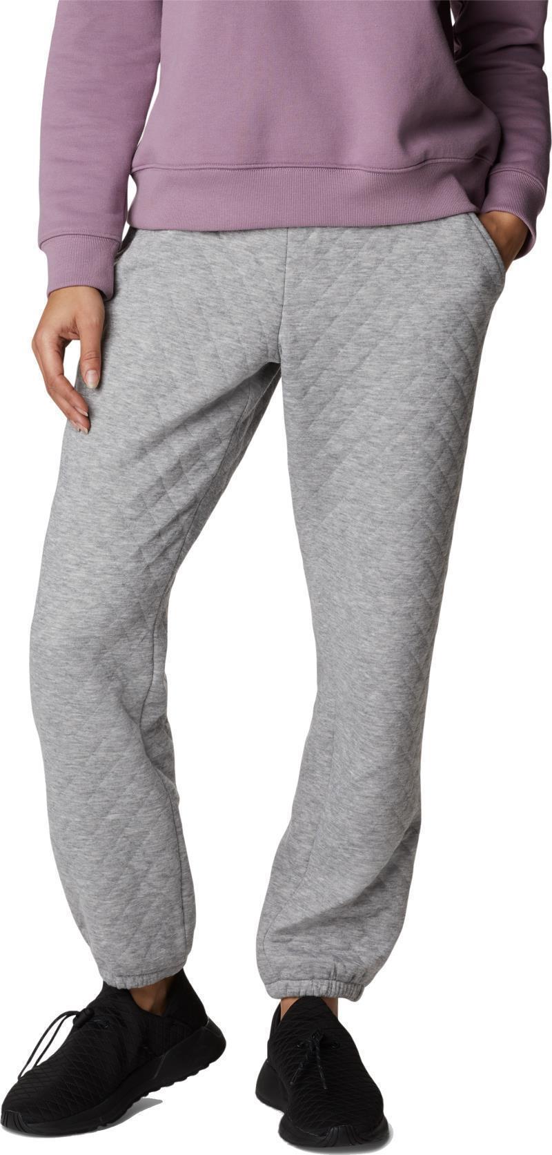 Columbia Lodge Quilted Joggers - Womens - Light Grey Heather 1