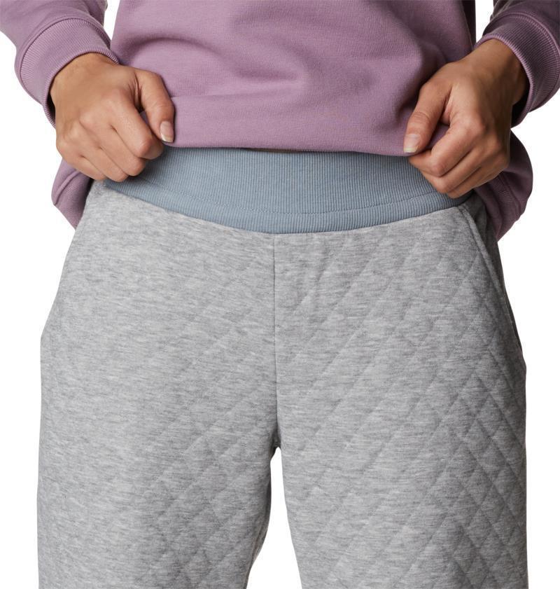 Columbia Lodge Quilted Joggers - Womens - Light Grey Heather 4