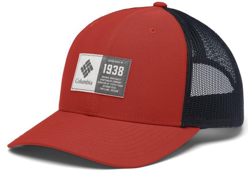Columbia Logo Snap Back - Warp Red / Dark Stone / Varsity Patch 1