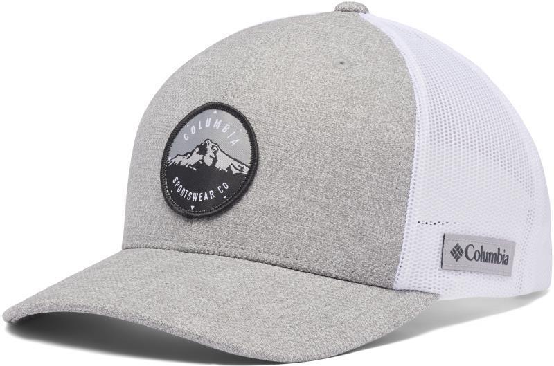 Columbia Mesh Snap Back - Columbia Grey Heather MT Hood Circle Patch 1