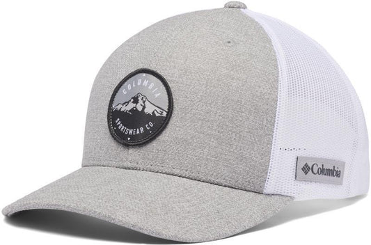 Columbia Mesh Snap Back - Columbia Grey Heather MT Hood Circle Patch 1