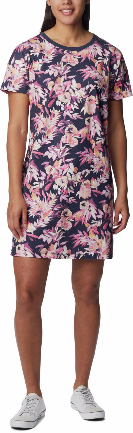 Columbia Park Printed Dress - Wild Geranium / Wisterian 1