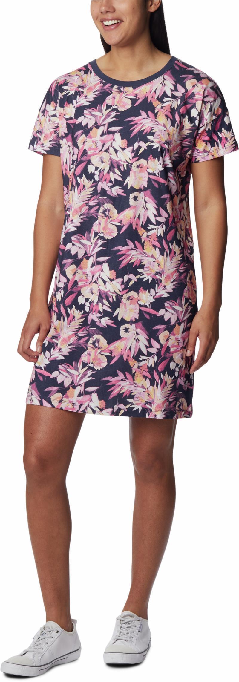 Columbia Park Printed Dress - Wild Geranium / Wisterian 3