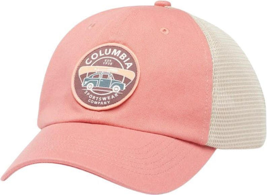 Columbia Patch Dad Cap - Dark Coral / Journey To Fun 1