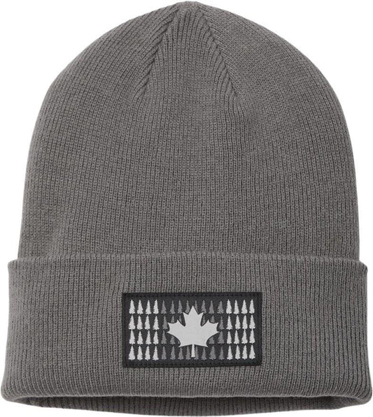 Columbia Tree Flag Cuffed Beanie - City Grey / Canada Tree Flag 1