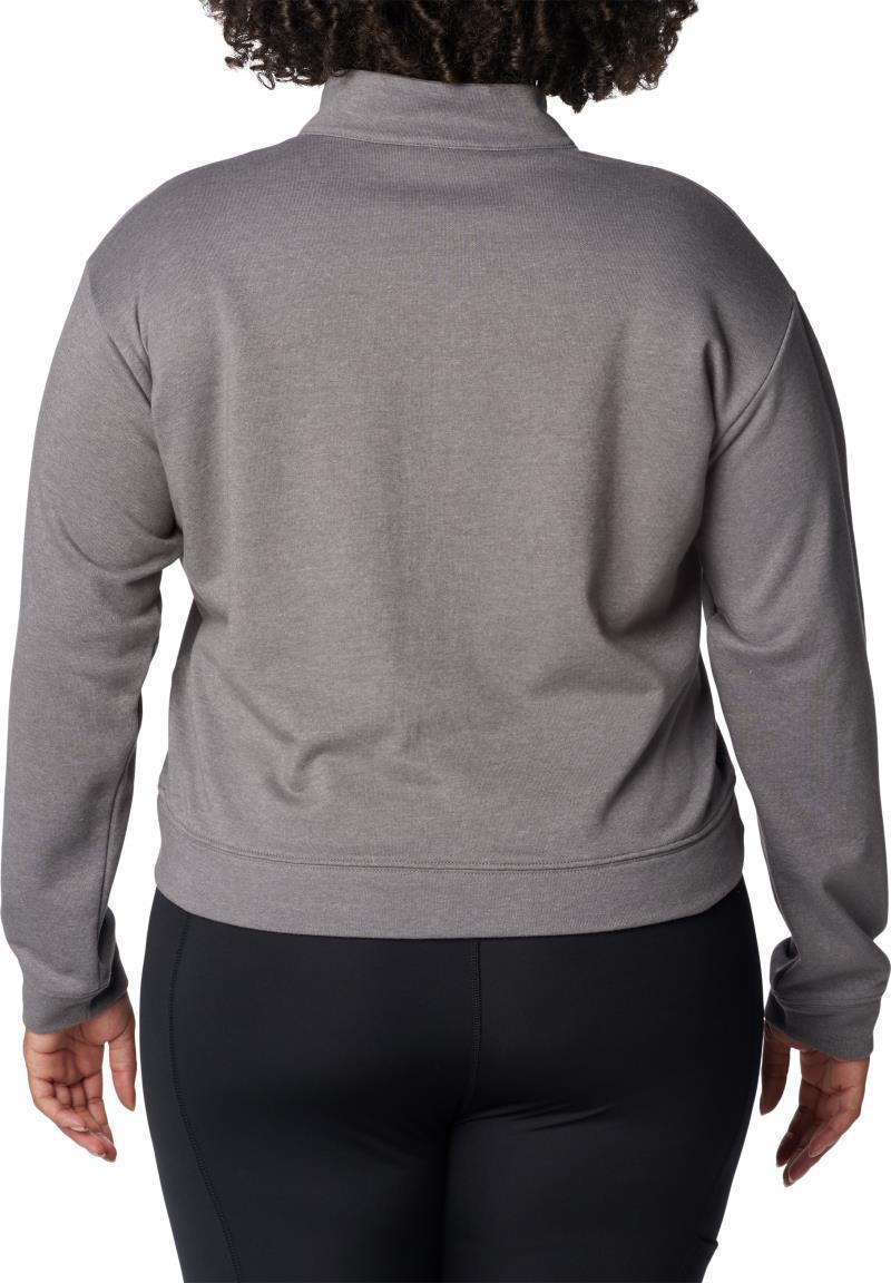 Columbia Trek French Terry Half Zip - Plus - Womens - City Grey Heather 2