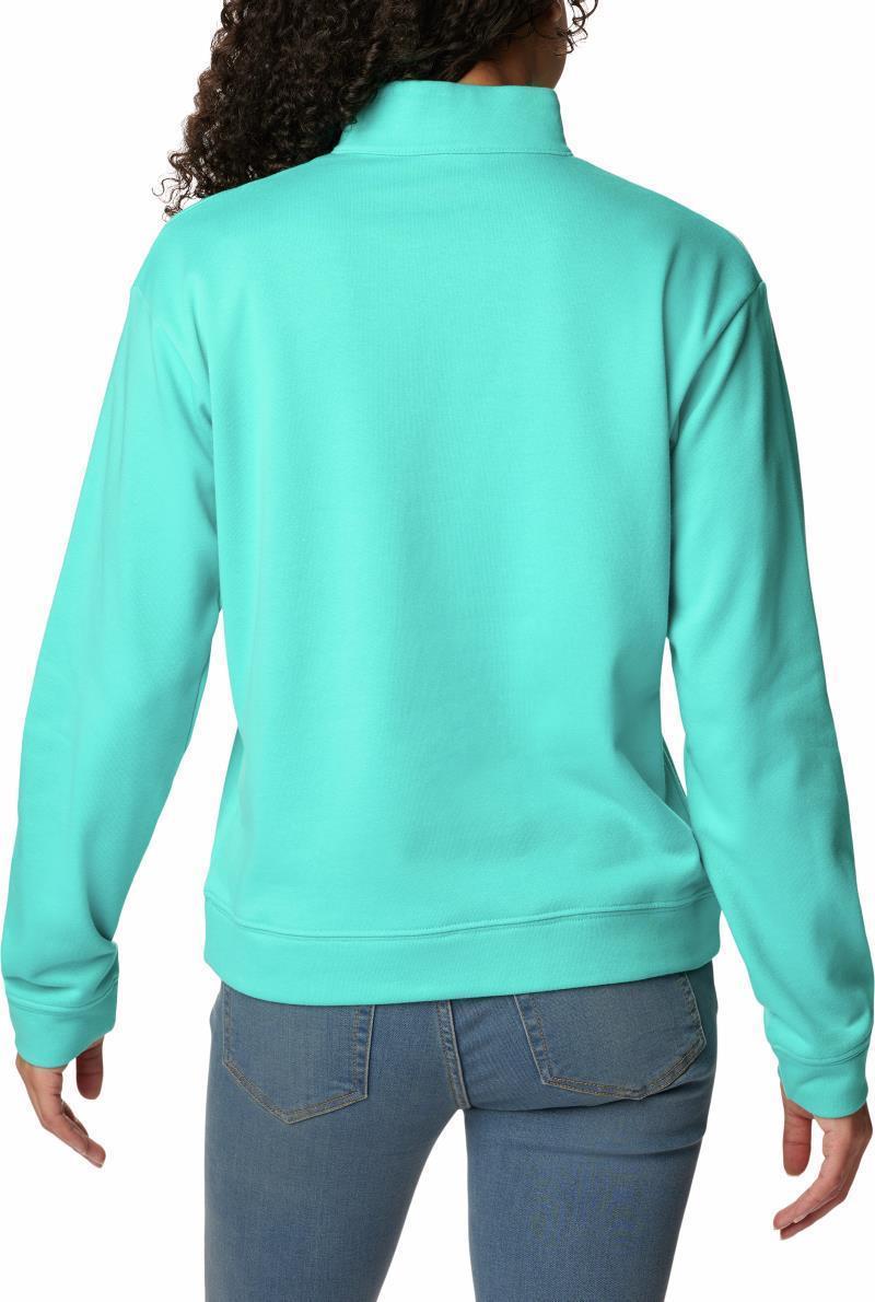 Columbia Trek French Terry Half Zip - Womens - Bright Aqua 2