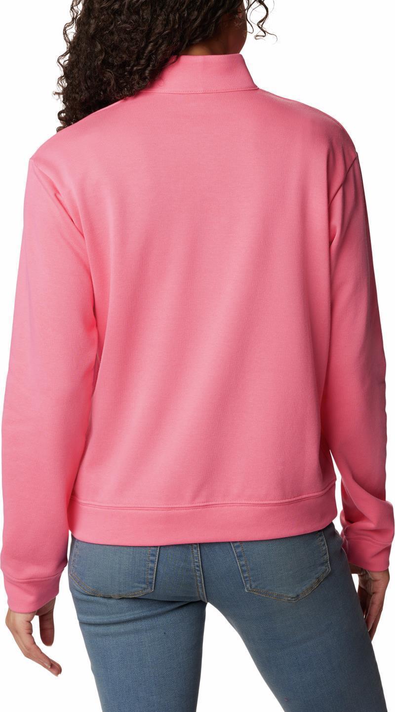 Columbia Trek French Terry Half Zip - Womens - Camellia Rose 2