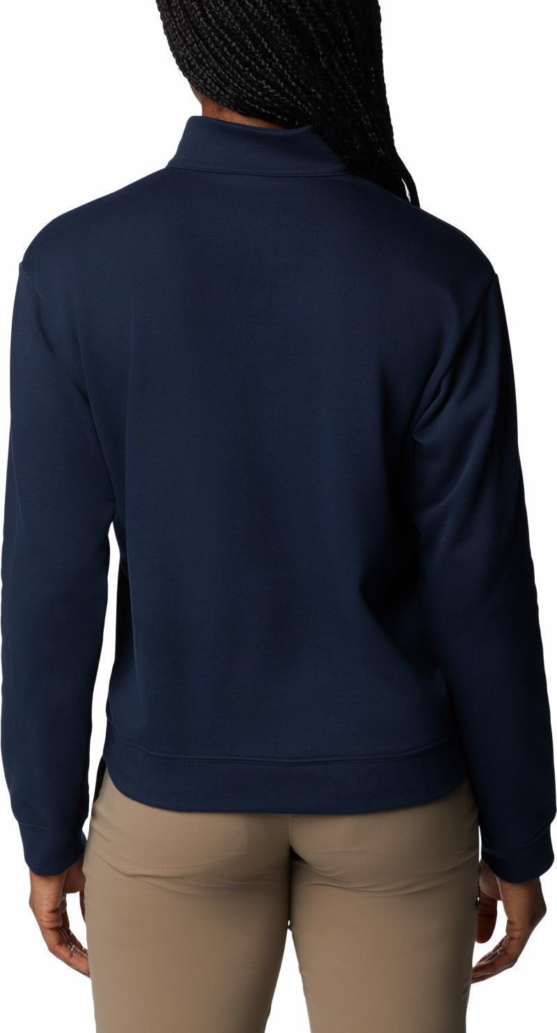 Columbia Trek French Terry Half Zip - Womens - Collegiate Navy / White CSC Stacked Logo 2
