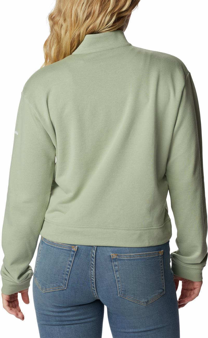 Columbia Trek French Terry Half Zip - Womens - Safari / White CSC Stacked Logo 2