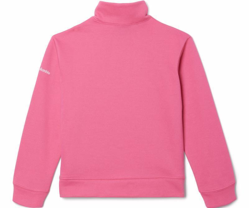 Columbia Trek French Terry Half Zip - Youth Girls - Wild Geranium 2