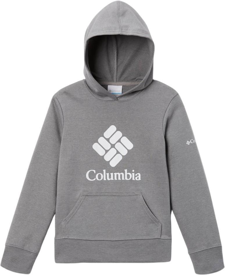 Columbia Trek French Terry Hoodie - Youth Girls - Light Grey Heather 1
