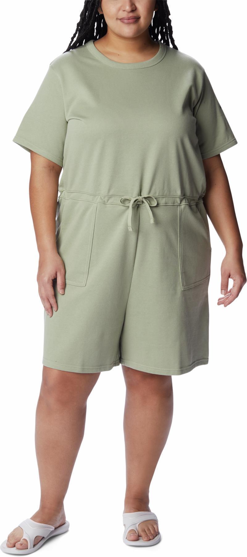 Columbia Trek French Terry Romper - Plus - Womens - Safari 1