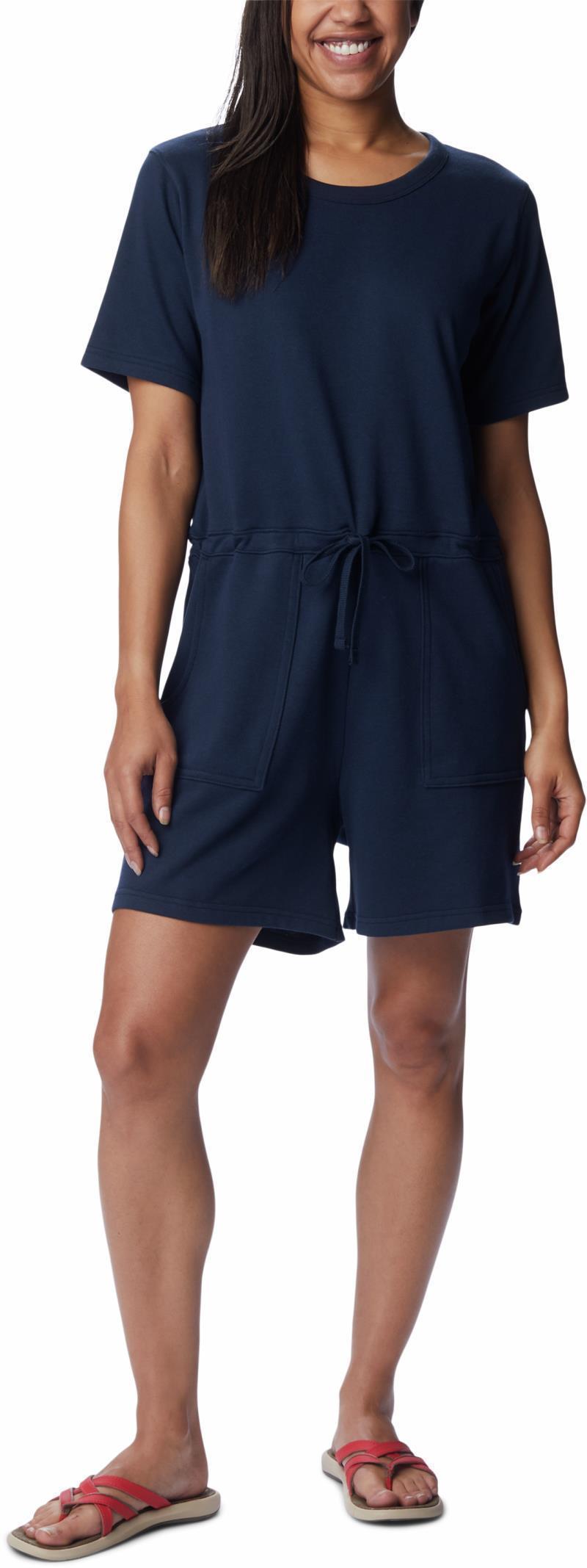 Columbia Trek French Terry Romper - Womens - Collegiate Navy 1