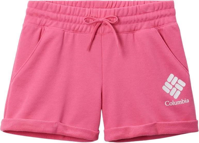 Columbia Trek French Terry Shorts - Youth Girls - Wild Geranium 1