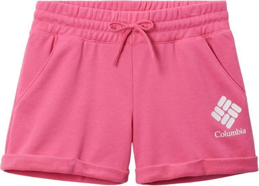 Columbia Trek French Terry Shorts - Youth Girls - Wild Geranium 1