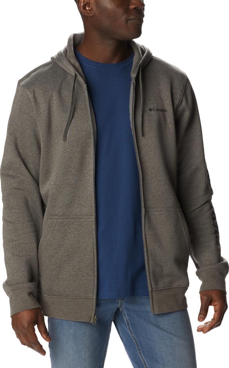 Columbia Trek Full Zip Hoodie - Mens - Charcoal Heather / CSC Sleeve Logo 3
