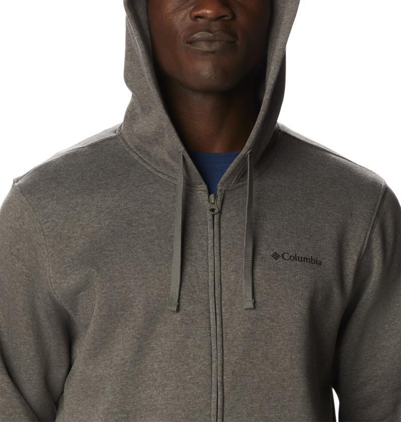 Columbia Trek Full Zip Hoodie - Mens - Charcoal Heather / CSC Sleeve Logo 5