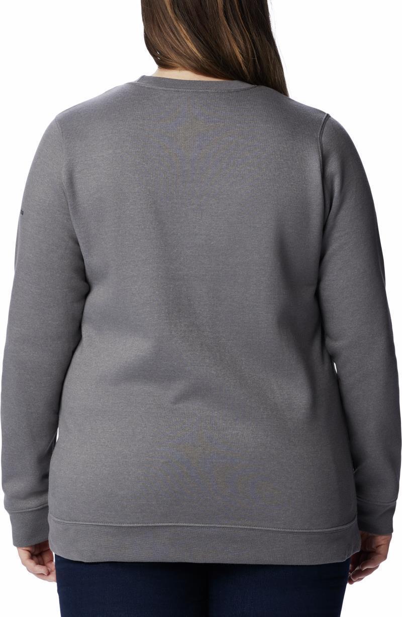 Columbia Trek Graphic Crew - Plus - Womens - City Grey Heather / Black CSC Stacked Logo 2